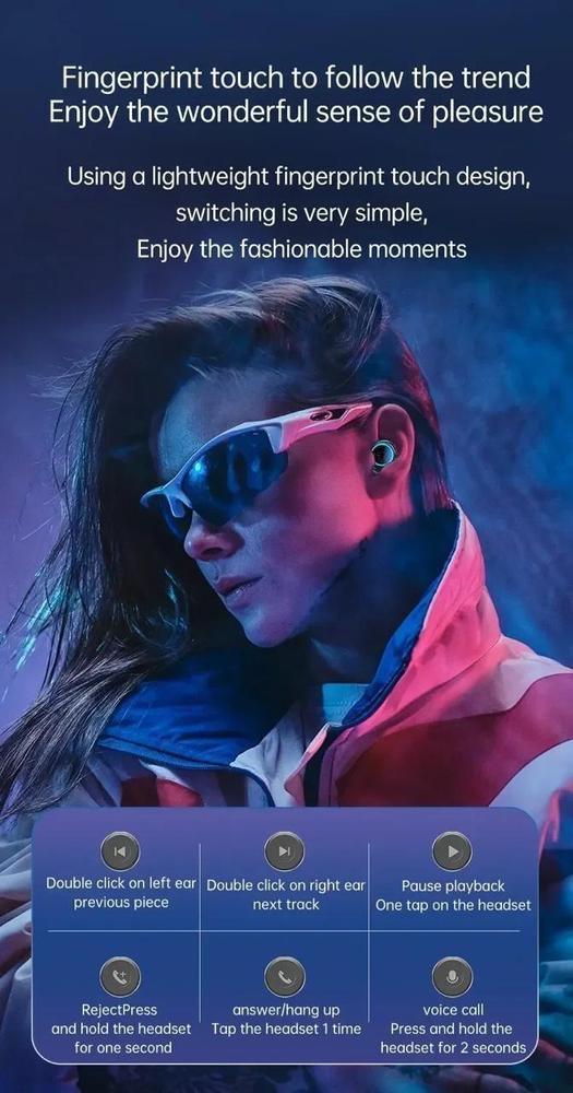 Multi color long lasting battery earbuds