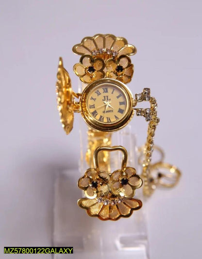 Gold Plated Bracelet Watch Bangle